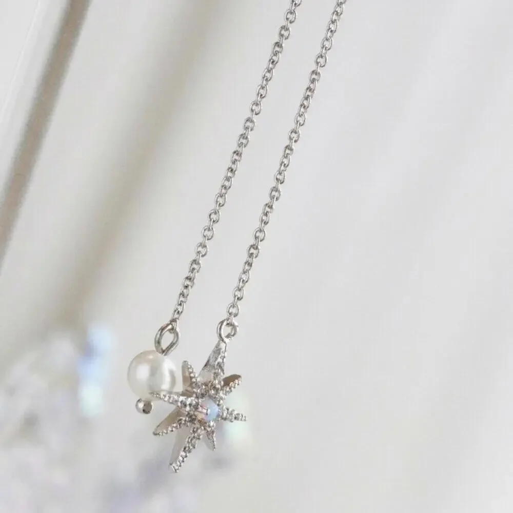 BHLDN Celestial Pearl Drop Earrings - Picture 3 of 4